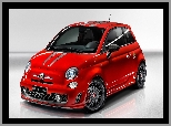 Abarth 500, Felgi, Czerwony, Pasy